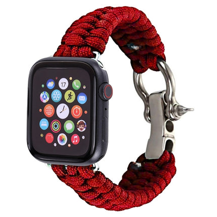 For Apple Watch Series 5 & 4 44mm / 3 & 2 & 1 42mm Umbrella Cord Nylon Braided Strap - DealBuddy