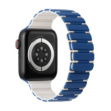 Two-color Magnetic Silicone Watch Band, For Apple Watch Series 5 44mm, For Apple Watch Series 5 40mm, For Apple Watch Series 4 44mm, For Apple Watch Series 4 40mm - DealBuddy