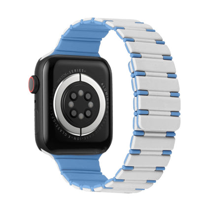 Two-color Magnetic Silicone Watch Band, For Apple Watch Series 5 44mm, For Apple Watch Series 5 40mm, For Apple Watch Series 4 44mm, For Apple Watch Series 4 40mm - DealBuddy