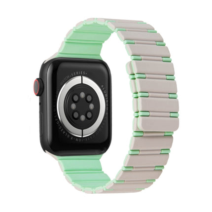 Two-color Magnetic Silicone Watch Band, For Apple Watch Series 5 44mm, For Apple Watch Series 5 40mm, For Apple Watch Series 4 44mm, For Apple Watch Series 4 40mm - DealBuddy