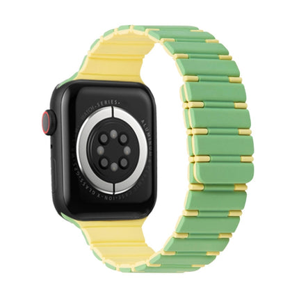 Two-color Magnetic Silicone Watch Band, For Apple Watch Series 5 44mm, For Apple Watch Series 5 40mm, For Apple Watch Series 4 44mm, For Apple Watch Series 4 40mm - DealBuddy