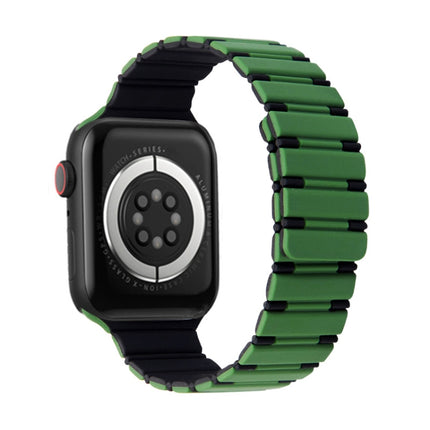 Two-color Magnetic Silicone Watch Band, For Apple Watch Series 3 38mm, For Apple Watch Series 3 42mm - DealBuddy