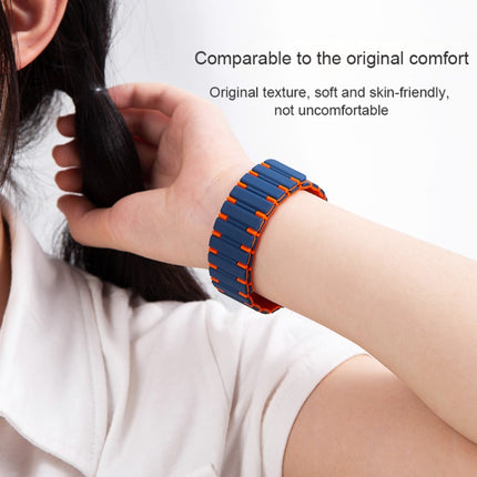 Two-color Magnetic Silicone Watch Band, For Apple Watch Series 3 38mm, For Apple Watch Series 3 42mm - DealBuddy
