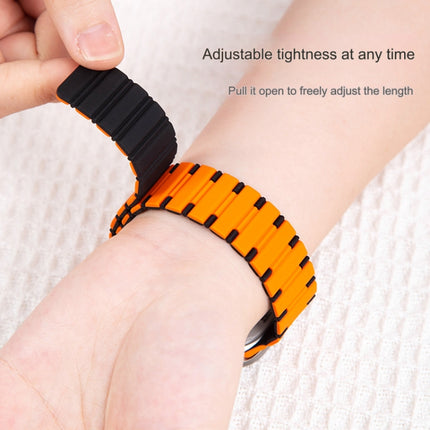 Two-color Magnetic Silicone Watch Band, For Apple Watch Series 3 38mm, For Apple Watch Series 3 42mm - DealBuddy