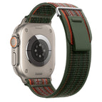 For Apple Watch Ultra 2 49mm / Dark Fir Green Orange