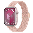 Slim Magnetic Buckle Nylon Braided Watch Band, For Apple Watch SE 2023 44mm, For Apple Watch SE 2023 40mm