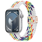 For Apple Watch SE 2023 40mm / Z Pattern White Rainbow