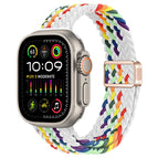 For Apple Watch Ultra 2 49mm / Z Pattern White Rainbow