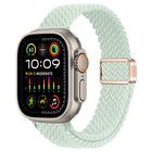 Slim Magnetic Buckle Nylon Braided Watch Band, For Apple Watch Ultra 2 49mm, For Apple Watch Series 9 45mm