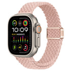 Slim Magnetic Buckle Nylon Braided Watch Band, For Apple Watch Ultra 2 49mm, For Apple Watch Series 9 45mm