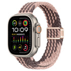 Slim Magnetic Buckle Nylon Braided Watch Band, For Apple Watch Ultra 2 49mm, For Apple Watch Series 9 45mm