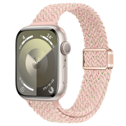 Slim Magnetic Buckle Nylon Braided Watch Band, For Apple Watch Ultra 2 49mm, For Apple Watch Series 9 45mm