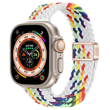 Slim Magnetic Buckle Nylon Braided Watch Band, For Apple Watch Series 9 41mm, For Apple Watch Ultra 49mm - DealBuddy
