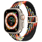 For Apple Watch Ultra 49mm / Z Pattern Black Rainbow