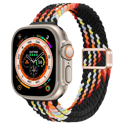 Slim Magnetic Buckle Nylon Braided Watch Band, For Apple Watch Series 9 41mm, For Apple Watch Ultra 49mm - DealBuddy