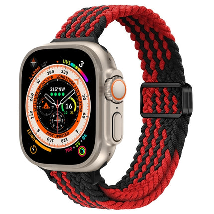 Slim Magnetic Buckle Nylon Braided Watch Band, For Apple Watch Series 9 41mm, For Apple Watch Ultra 49mm - DealBuddy