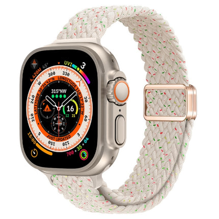 Slim Magnetic Buckle Nylon Braided Watch Band, For Apple Watch Series 9 41mm, For Apple Watch Ultra 49mm - DealBuddy