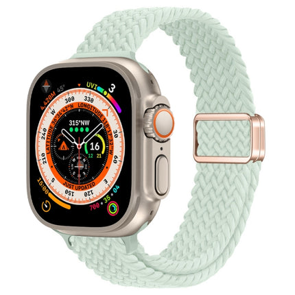 Slim Magnetic Buckle Nylon Braided Watch Band, For Apple Watch Series 9 41mm, For Apple Watch Ultra 49mm - DealBuddy
