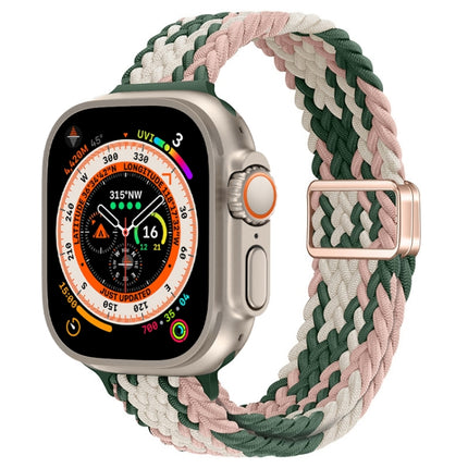 Slim Magnetic Buckle Nylon Braided Watch Band, For Apple Watch Series 9 41mm, For Apple Watch Ultra 49mm - DealBuddy