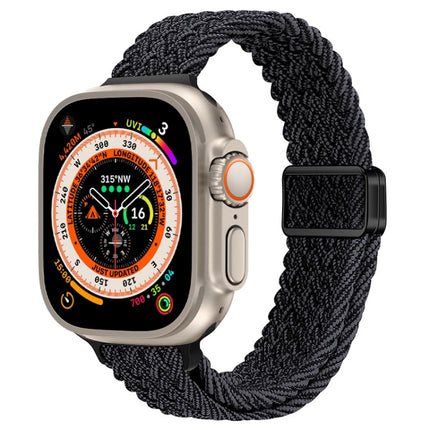 Slim Magnetic Buckle Nylon Braided Watch Band, For Apple Watch Series 9 41mm, For Apple Watch Ultra 49mm - DealBuddy
