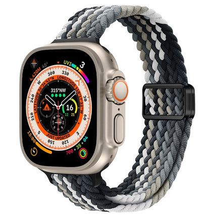 Slim Magnetic Buckle Nylon Braided Watch Band, For Apple Watch Series 9 41mm, For Apple Watch Ultra 49mm - DealBuddy