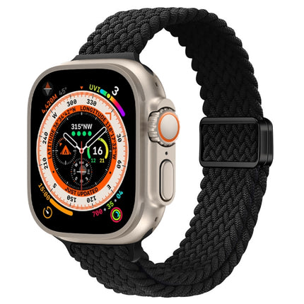 Slim Magnetic Buckle Nylon Braided Watch Band, For Apple Watch Series 9 41mm, For Apple Watch Ultra 49mm - DealBuddy