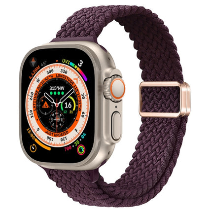 Slim Magnetic Buckle Nylon Braided Watch Band, For Apple Watch Series 9 41mm, For Apple Watch Ultra 49mm - DealBuddy
