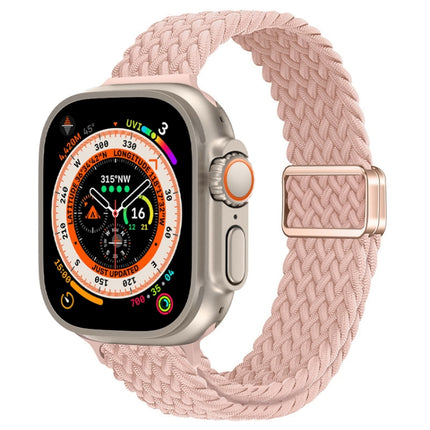 Slim Magnetic Buckle Nylon Braided Watch Band, For Apple Watch Series 9 41mm, For Apple Watch Ultra 49mm - DealBuddy
