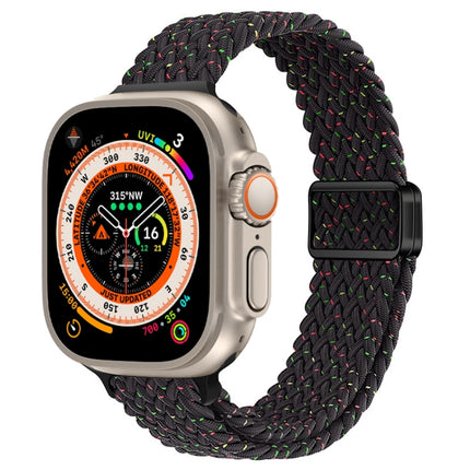 Slim Magnetic Buckle Nylon Braided Watch Band, For Apple Watch Series 9 41mm, For Apple Watch Ultra 49mm - DealBuddy