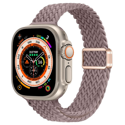 Slim Magnetic Buckle Nylon Braided Watch Band, For Apple Watch Series 9 41mm, For Apple Watch Ultra 49mm - DealBuddy