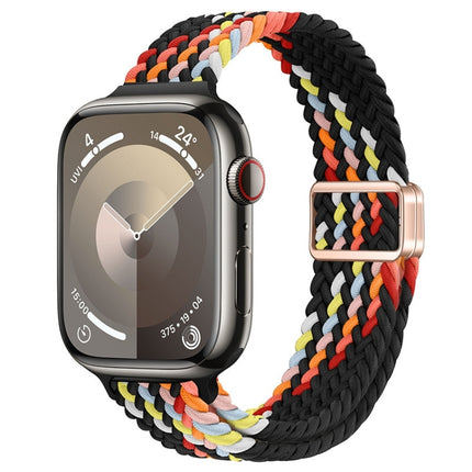 Slim Magnetic Buckle Nylon Braided Watch Band, For Apple Watch SE 2022 40mm, For Apple Watch SE 2022 44mm - DealBuddy