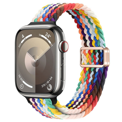 Slim Magnetic Buckle Nylon Braided Watch Band, For Apple Watch Series 6 40mm, For Apple Watch Series 6 44mm - DealBuddy