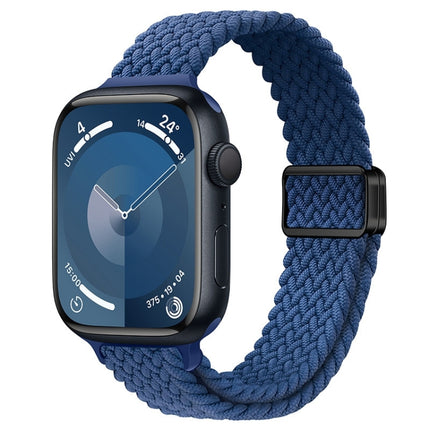 Slim Magnetic Buckle Nylon Braided Watch Band, For Apple Watch Series 6 40mm, For Apple Watch Series 6 44mm - DealBuddy