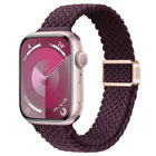 Slim Magnetic Buckle Nylon Braided Watch Band, For Apple Watch Series 4 44mm, For Apple Watch Series 4 40mm - DealBuddy