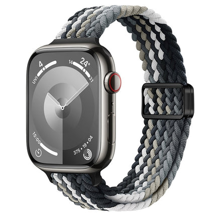 Slim Magnetic Buckle Nylon Braided Watch Band, For Apple Watch Series 3 38mm, For Apple Watch Series 3 42mm - DealBuddy