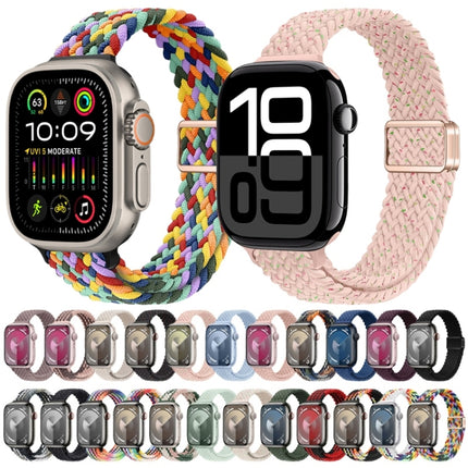 Slim Magnetic Buckle Nylon Braided Watch Band, For Apple Watch Ultra 2 49mm, For Apple Watch Series 9 45mm