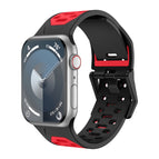 For Apple Watch SE 44mm / Black Red