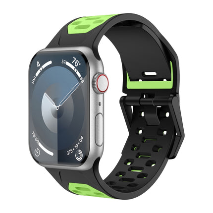 Meteorite Two-color Silicone Watch Band, For Apple Watch Series 7 45mm, For Apple Watch SE 44mm, For Apple Watch Series 6 44mm, For Apple Watch Series 5 44mm, For Apple Watch Series 4 44mm, For Apple Watch Series 3 42mm - DealBuddy
