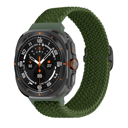 Slide Buckle Nylon Braided Watch Band