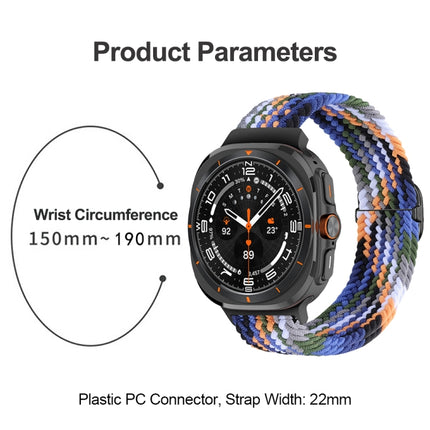 Slide Buckle Nylon Braided Watch Band