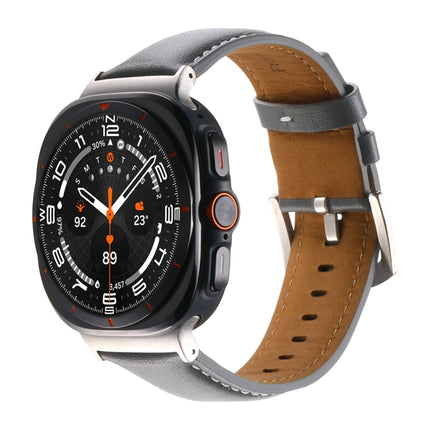 Plain Genuine Leather Watch Band, For Samsung Galaxy Watch Ultra 47mm / Ultra 2025 - DealBuddy