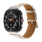 Plain Genuine Leather Watch Band, For Samsung Galaxy Watch Ultra 47mm / Ultra 2025 - DealBuddy