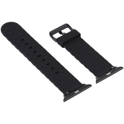 Silicone Wave Style Watch Wrist Strap, For Apple Watch 5 & 4 44mm / 3 & 2 & 1 42mm, For Apple Watch Series 8&7 41mm / SE 2&6&SE&5&4 40mm / 3&2&1 38mm - DealBuddy
