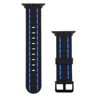 Silicone Wave Style Watch Wrist Strap, For Apple Watch 5 & 4 44mm / 3 & 2 & 1 42mm, For Apple Watch Series 8&7 41mm / SE 2&6&SE&5&4 40mm / 3&2&1 38mm - DealBuddy