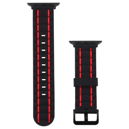 Silicone Wave Style Watch Wrist Strap, For Apple Watch 5 & 4 44mm / 3 & 2 & 1 42mm, For Apple Watch Series 8&7 41mm / SE 2&6&SE&5&4 40mm / 3&2&1 38mm - DealBuddy