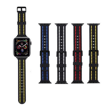 Silicone Wave Style Watch Wrist Strap, For Apple Watch 5 & 4 44mm / 3 & 2 & 1 42mm, For Apple Watch Series 8&7 41mm / SE 2&6&SE&5&4 40mm / 3&2&1 38mm - DealBuddy