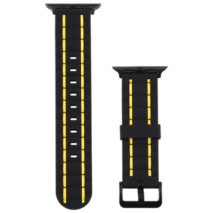 Silicone Wave Style Watch Wrist Strap, For Apple Watch 5 & 4 44mm / 3 & 2 & 1 42mm, For Apple Watch Series 8&7 41mm / SE 2&6&SE&5&4 40mm / 3&2&1 38mm - DealBuddy