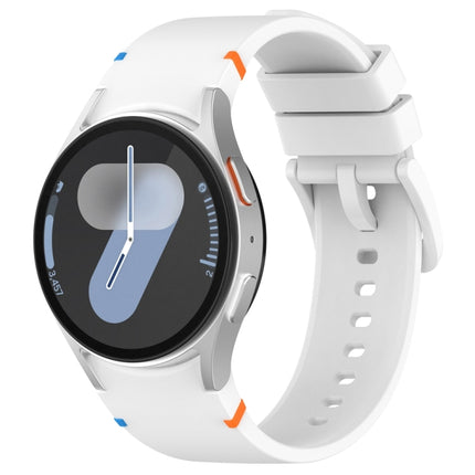 Official Solid Color Stitched Silicone Watch Band, For Samsung Galaxy Watch 7 40 / 44mm - DealBuddy