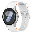 Official Solid Color Stitched Silicone Watch Band, For Samsung Galaxy Watch 7 40 / 44mm - DealBuddy