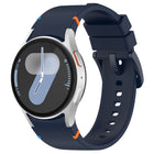 Official Solid Color Stitched Silicone Watch Band, For Samsung Galaxy Watch 7 40 / 44mm - DealBuddy